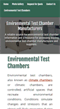 Mobile Screenshot of environmentaltestchambers.com