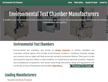 Tablet Screenshot of environmentaltestchambers.com